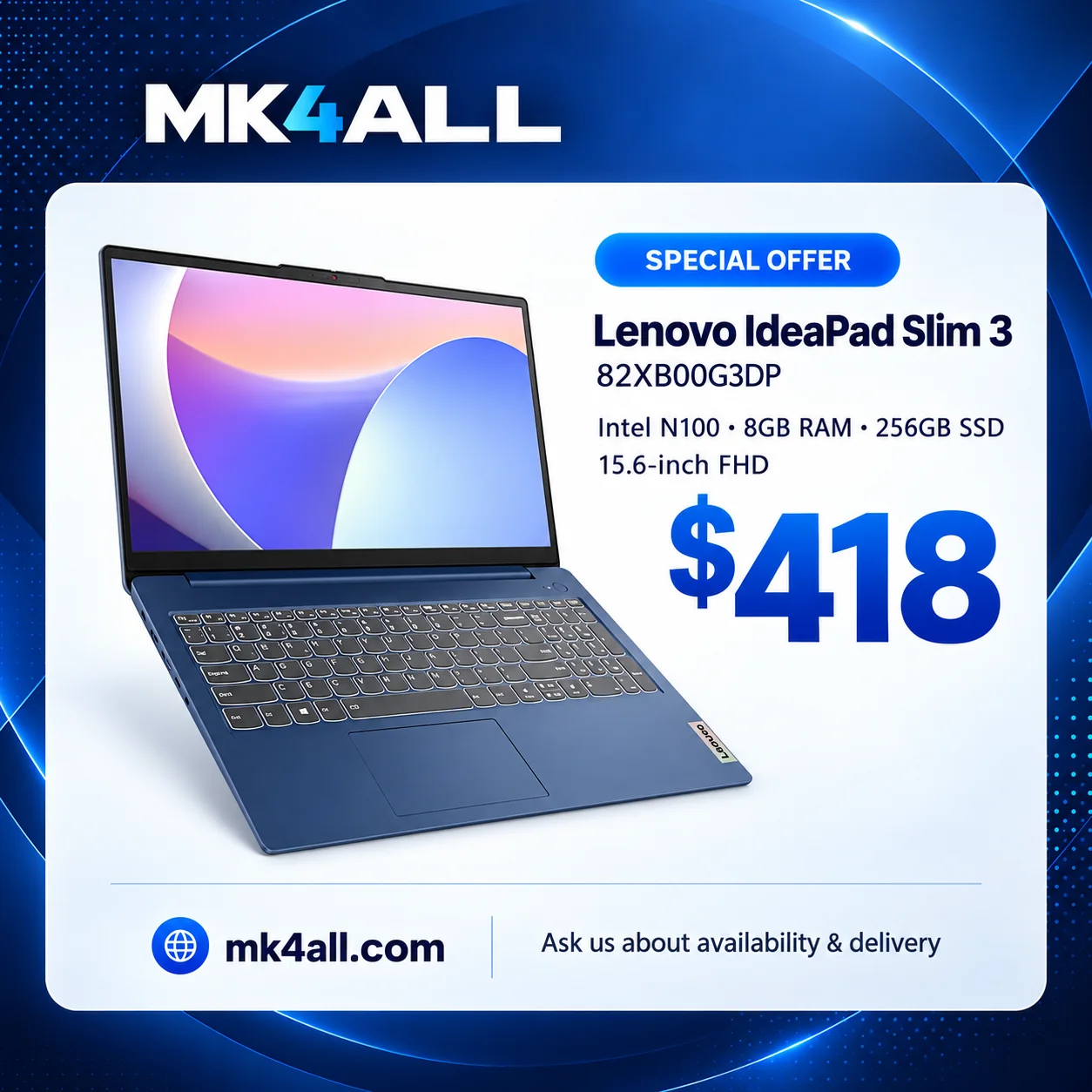MK4ALL special offer for Lenovo IdeaPad Slim 3, model 82XB00G3DP